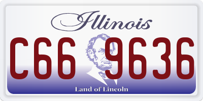 IL license plate C669636