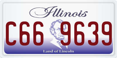 IL license plate C669639