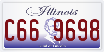 IL license plate C669698