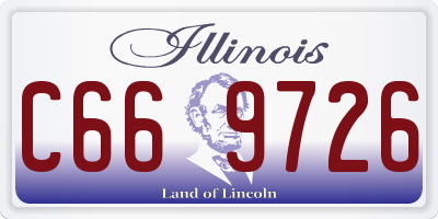 IL license plate C669726