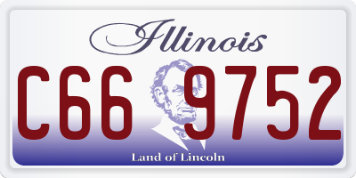 IL license plate C669752