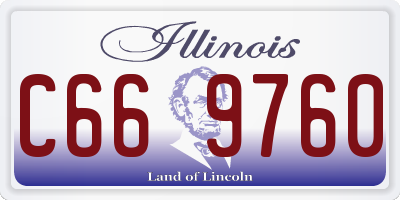 IL license plate C669760