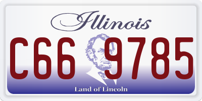 IL license plate C669785