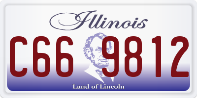 IL license plate C669812