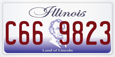 IL license plate C669823