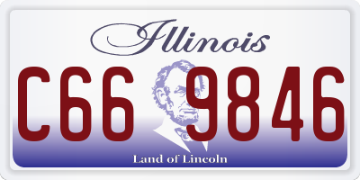 IL license plate C669846