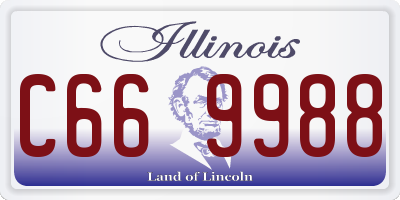 IL license plate C669988