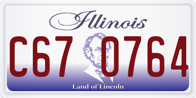 IL license plate C670764