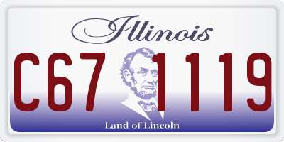 IL license plate C671119