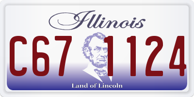 IL license plate C671124