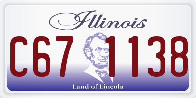 IL license plate C671138