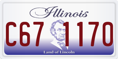 IL license plate C671170