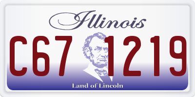 IL license plate C671219
