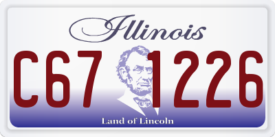 IL license plate C671226