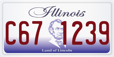 IL license plate C671239