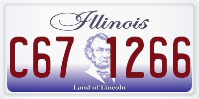 IL license plate C671266
