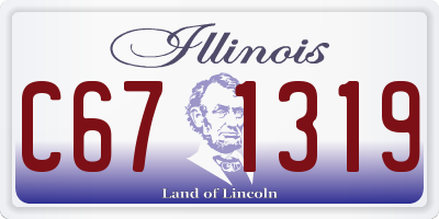 IL license plate C671319