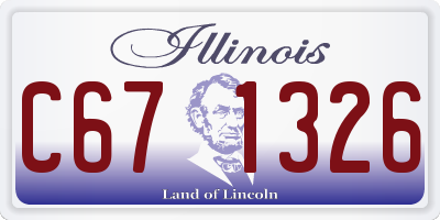 IL license plate C671326