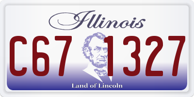 IL license plate C671327