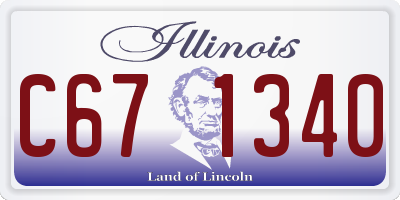 IL license plate C671340