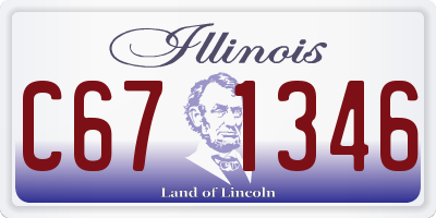IL license plate C671346