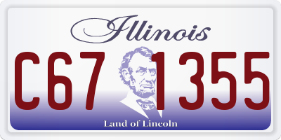 IL license plate C671355