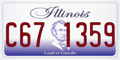 IL license plate C671359