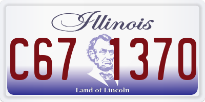 IL license plate C671370