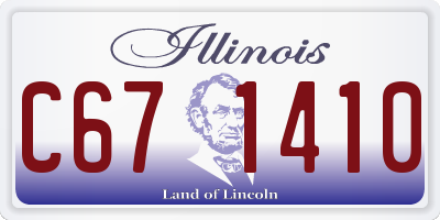 IL license plate C671410