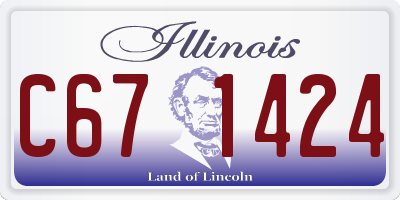 IL license plate C671424