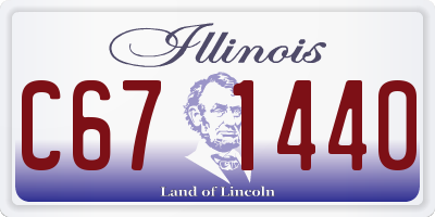 IL license plate C671440