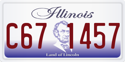 IL license plate C671457