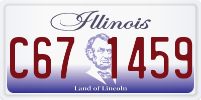 IL license plate C671459