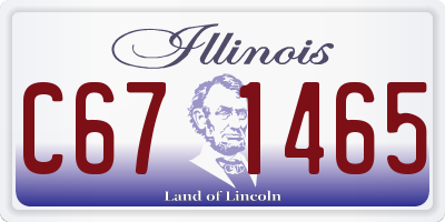 IL license plate C671465