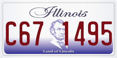 IL license plate C671495