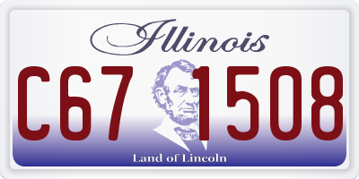 IL license plate C671508