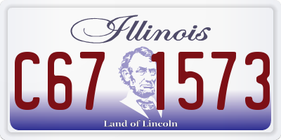 IL license plate C671573