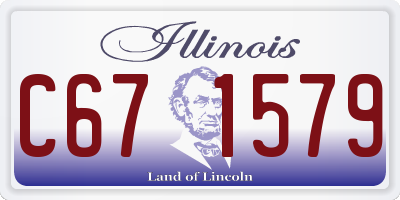 IL license plate C671579