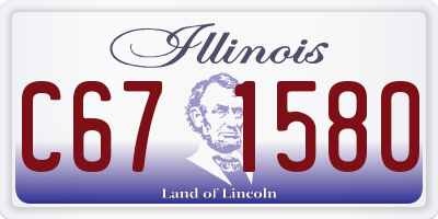 IL license plate C671580
