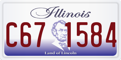 IL license plate C671584