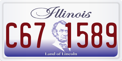 IL license plate C671589