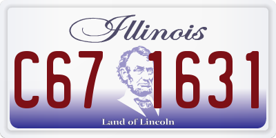 IL license plate C671631