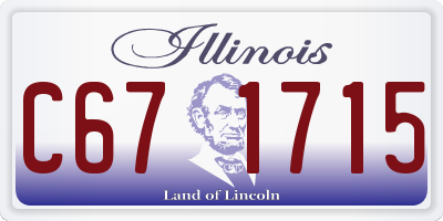 IL license plate C671715