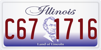 IL license plate C671716