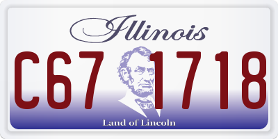 IL license plate C671718