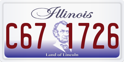 IL license plate C671726