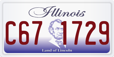 IL license plate C671729