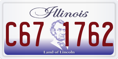 IL license plate C671762