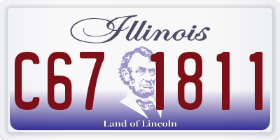 IL license plate C671811