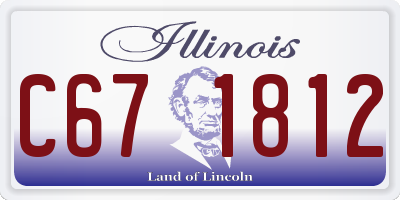 IL license plate C671812